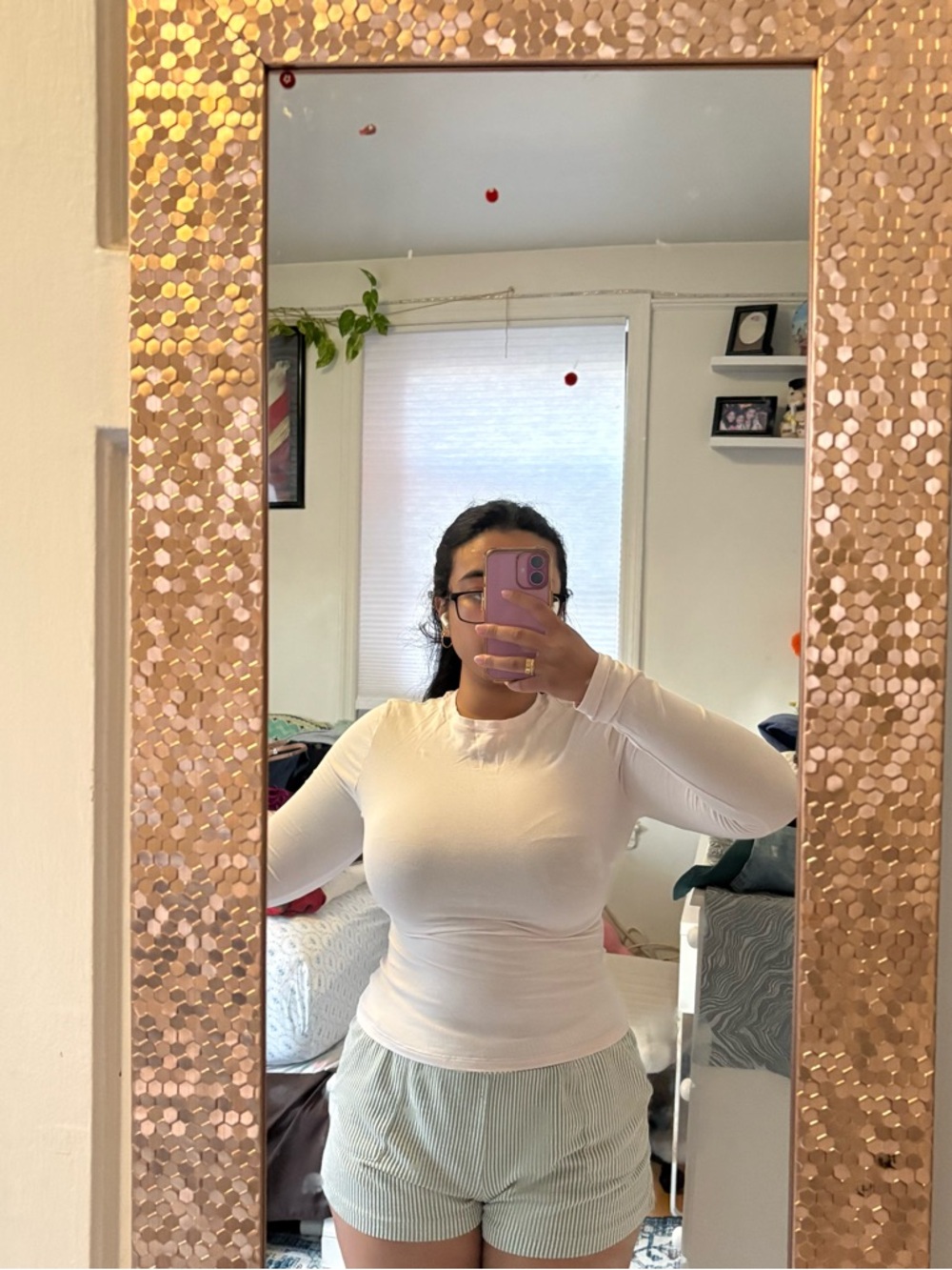 Skims Barely Pink Cotton Jersey Long Sleeve